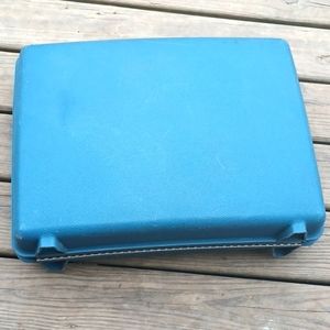 Vintage Blue Samsonite Saturn Suitcase Luggage Hard Shell 1 Large 21x15x5
